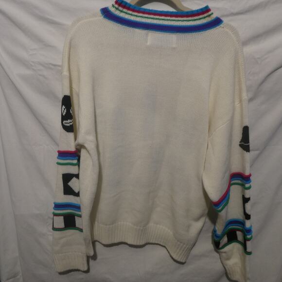 Gitano Women's Plus 20W Vintage‎ Sweater Face Knit White - Picture 6 of 7